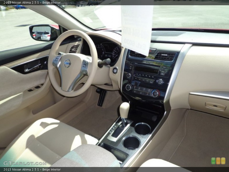 Beige Interior Dashboard for the 2013 Nissan Altima 2.5 S #78767606