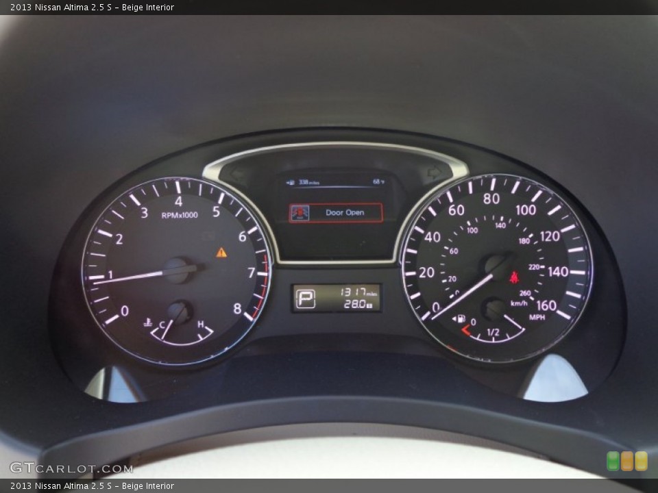 Beige Interior Gauges for the 2013 Nissan Altima 2.5 S #78767772