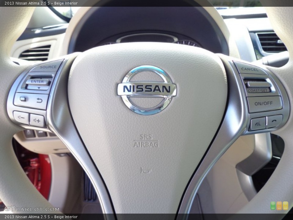 Beige Interior Controls for the 2013 Nissan Altima 2.5 S #78767852