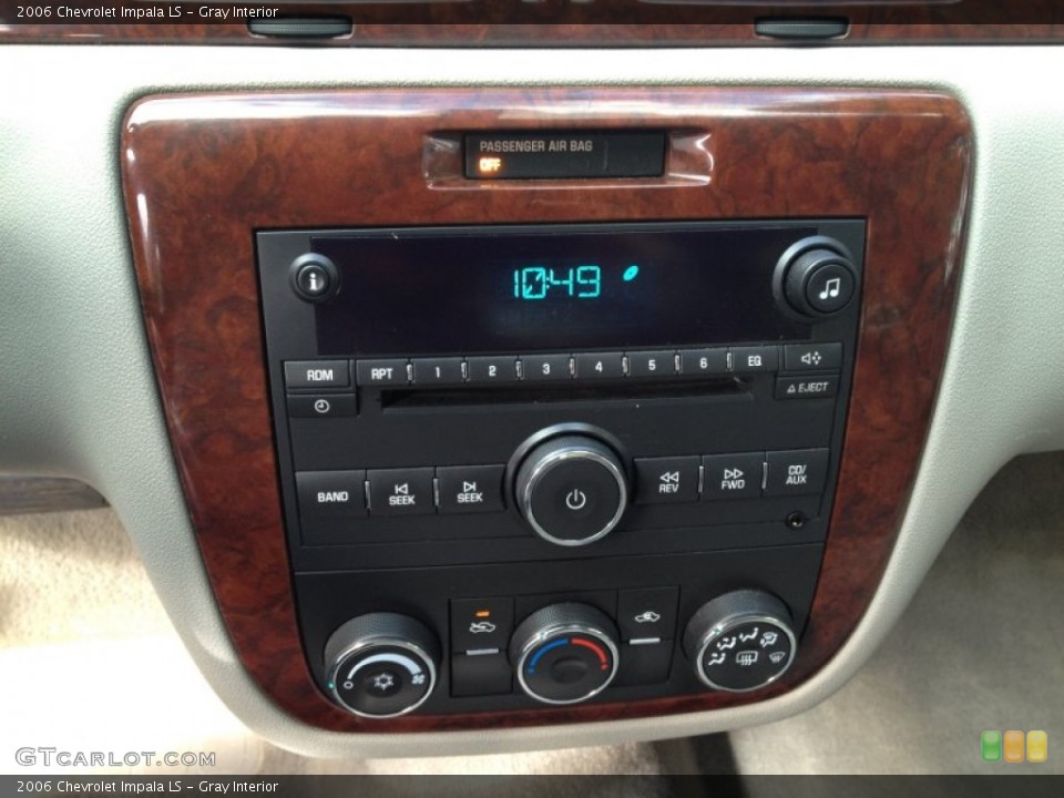Gray Interior Controls for the 2006 Chevrolet Impala LS #78767960
