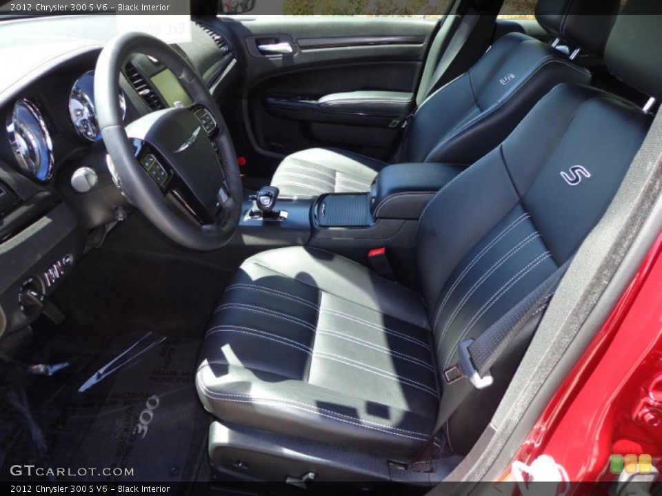 Black Interior Front Seat for the 2012 Chrysler 300 S V6 #78767995