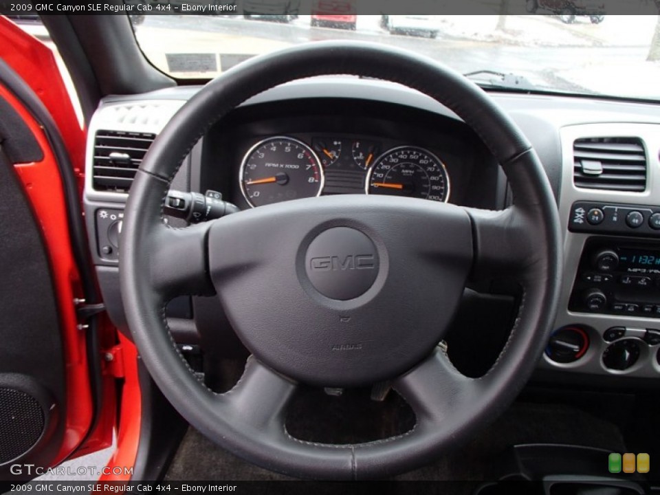 Ebony Interior Steering Wheel for the 2009 GMC Canyon SLE Regular Cab 4x4 #78768965