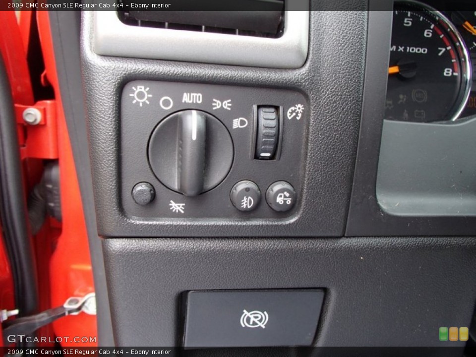 Ebony Interior Controls for the 2009 GMC Canyon SLE Regular Cab 4x4 #78768986