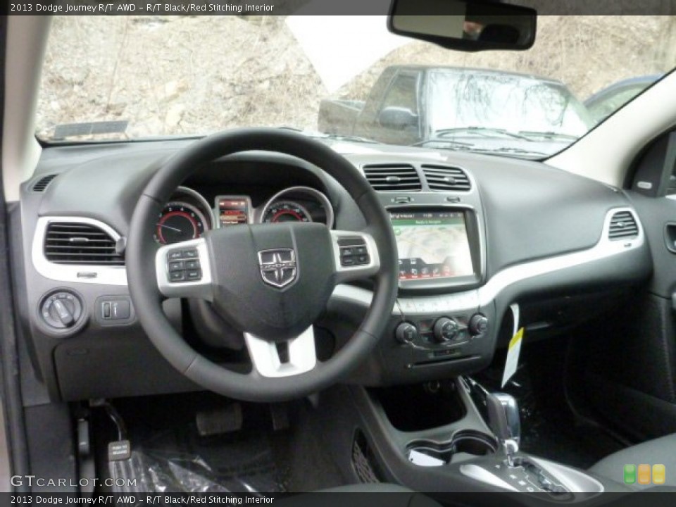 R/T Black/Red Stitching Interior Dashboard for the 2013 Dodge Journey R/T AWD #78769453