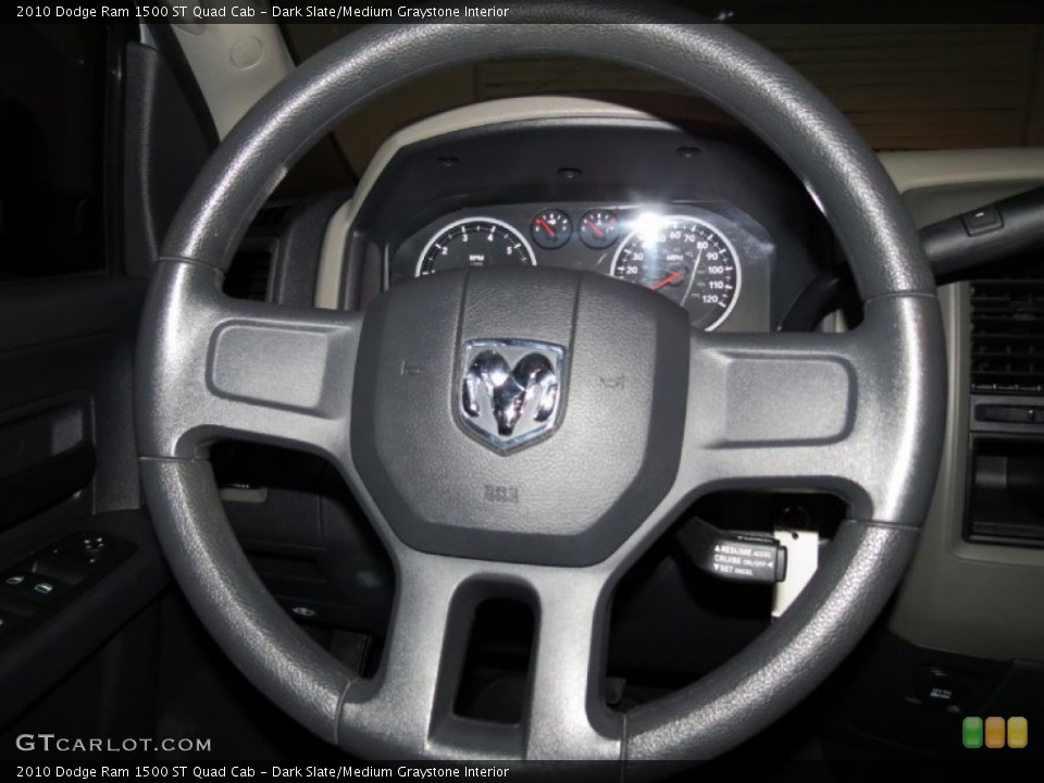 Dark Slate/Medium Graystone Interior Steering Wheel for the 2010 Dodge Ram 1500 ST Quad Cab #78769605