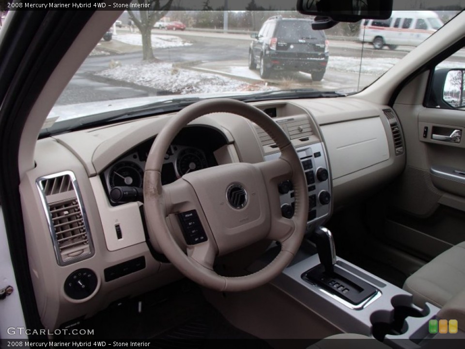Stone Interior Dashboard for the 2008 Mercury Mariner Hybrid 4WD #78769718
