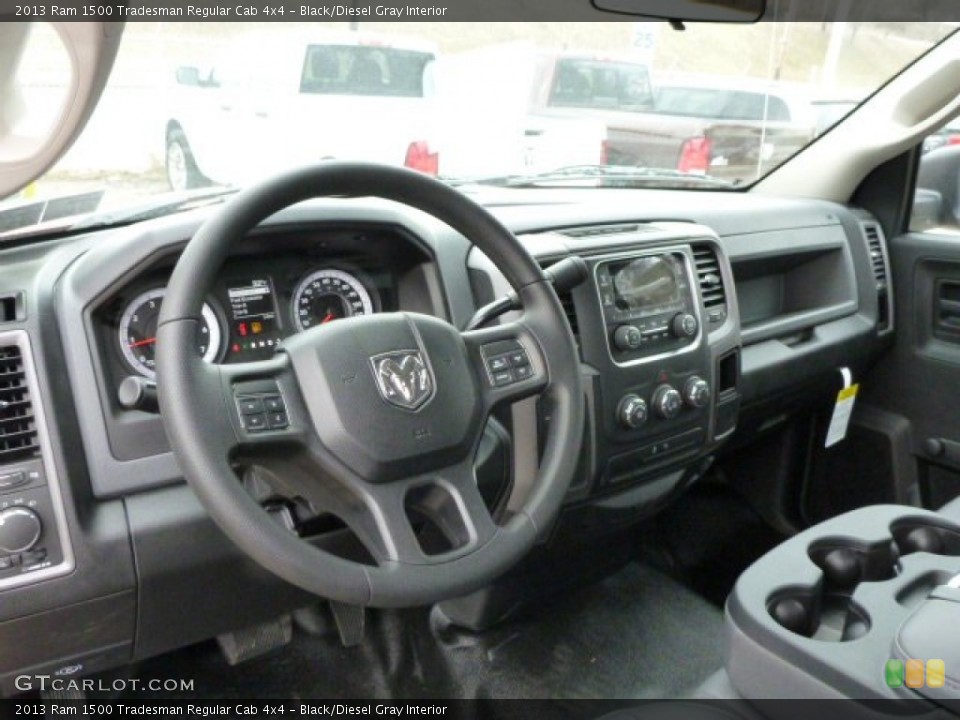 Black/Diesel Gray Interior Dashboard for the 2013 Ram 1500 Tradesman Regular Cab 4x4 #78769883