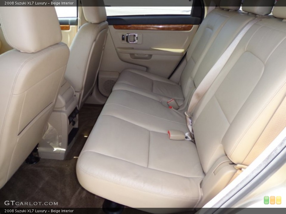 Beige Interior Rear Seat for the 2008 Suzuki XL7 Luxury #78770000