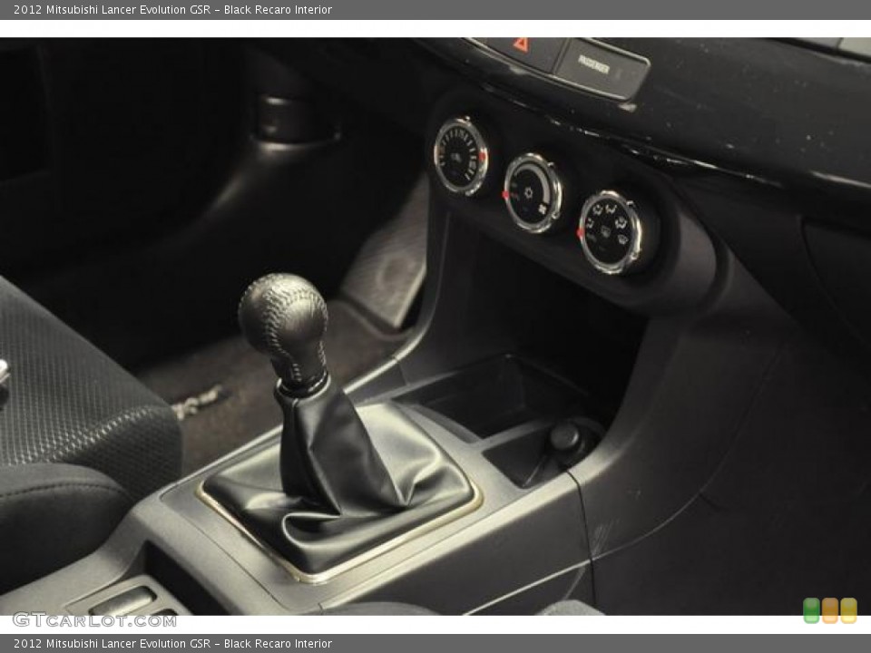 Black Recaro Interior Transmission for the 2012 Mitsubishi Lancer Evolution GSR #78771416
