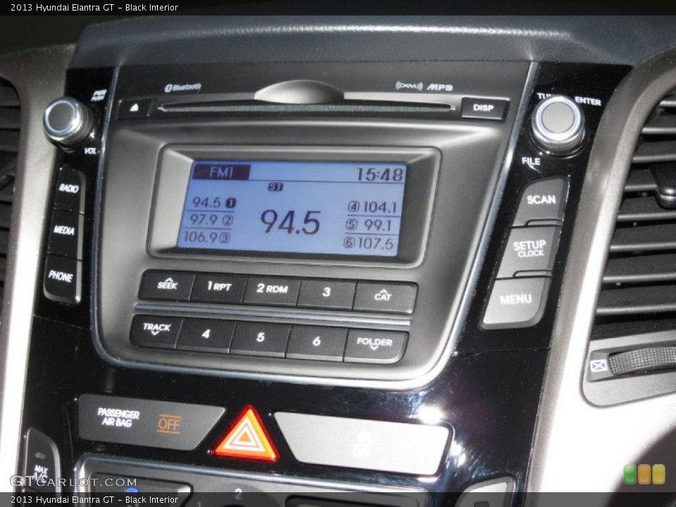 Black Interior Controls for the 2013 Hyundai Elantra GT #78772540