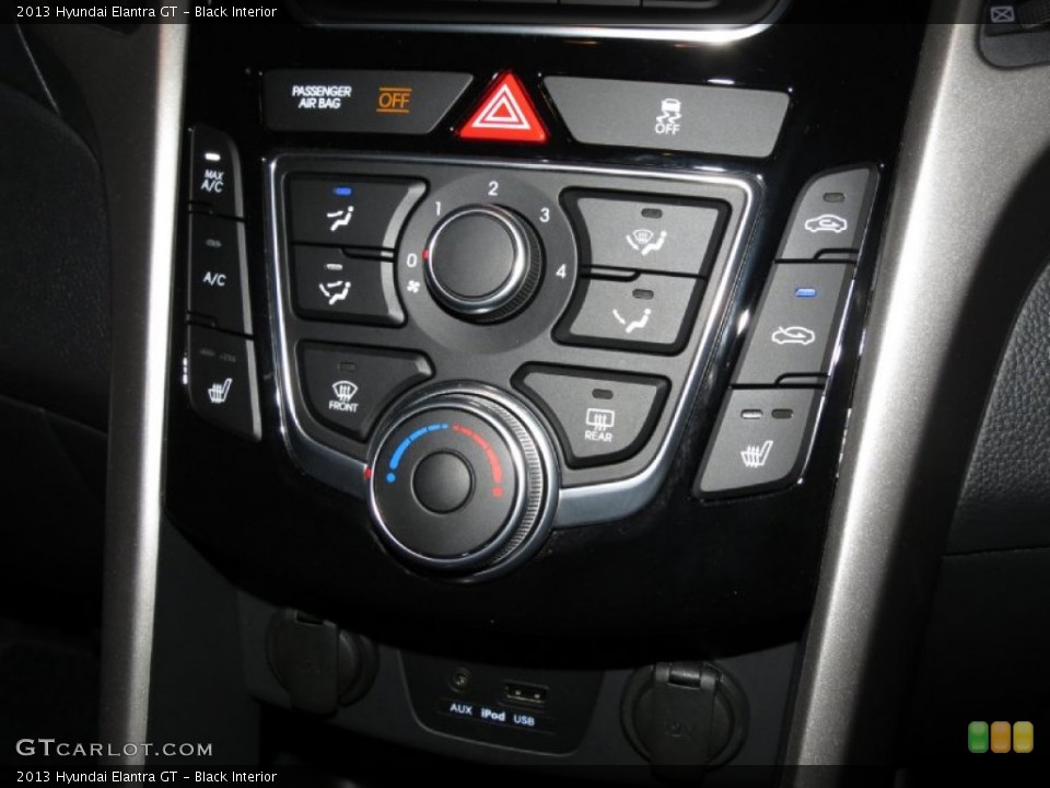 Black Interior Controls for the 2013 Hyundai Elantra GT #78772559