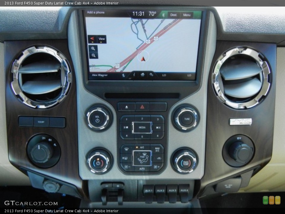 Adobe Interior Controls for the 2013 Ford F450 Super Duty Lariat Crew Cab 4x4 #78772778