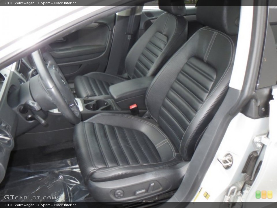 Black Interior Front Seat for the 2010 Volkswagen CC Sport #78773508