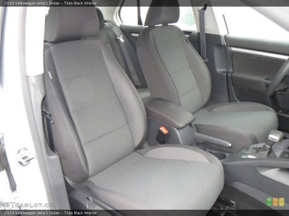 Titan Black Interior Front Seat for the 2010 Volkswagen Jetta S Sedan #78773840