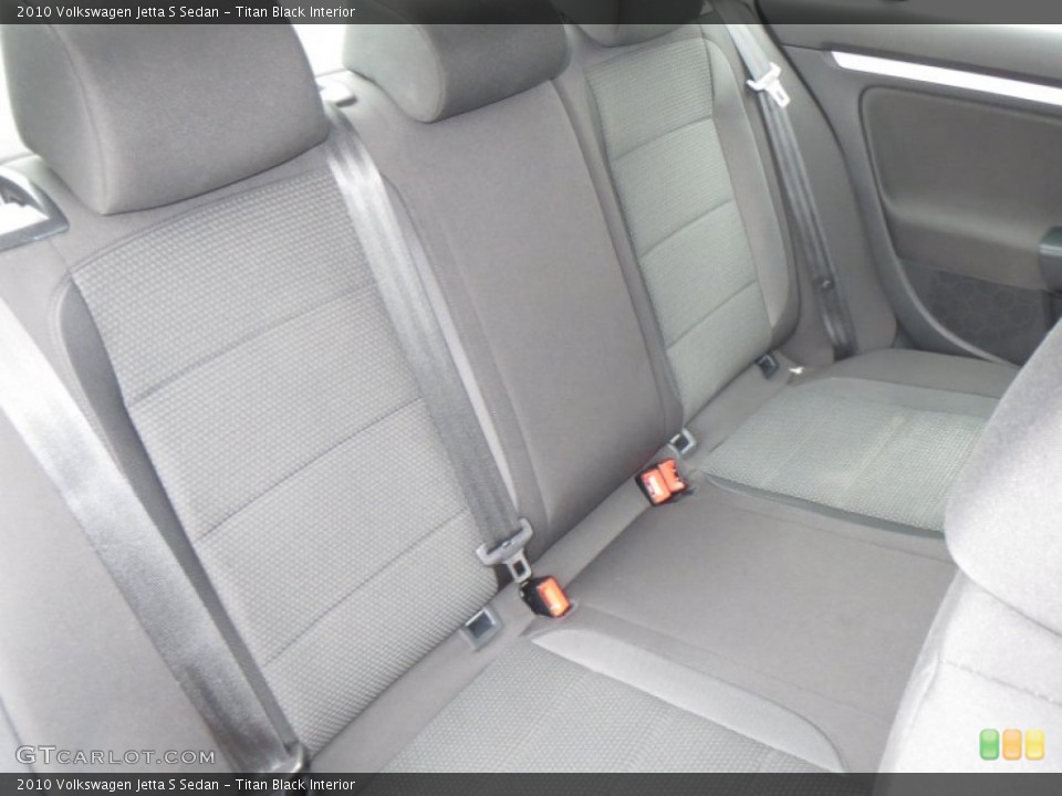 Titan Black Interior Rear Seat for the 2010 Volkswagen Jetta S Sedan #78773858