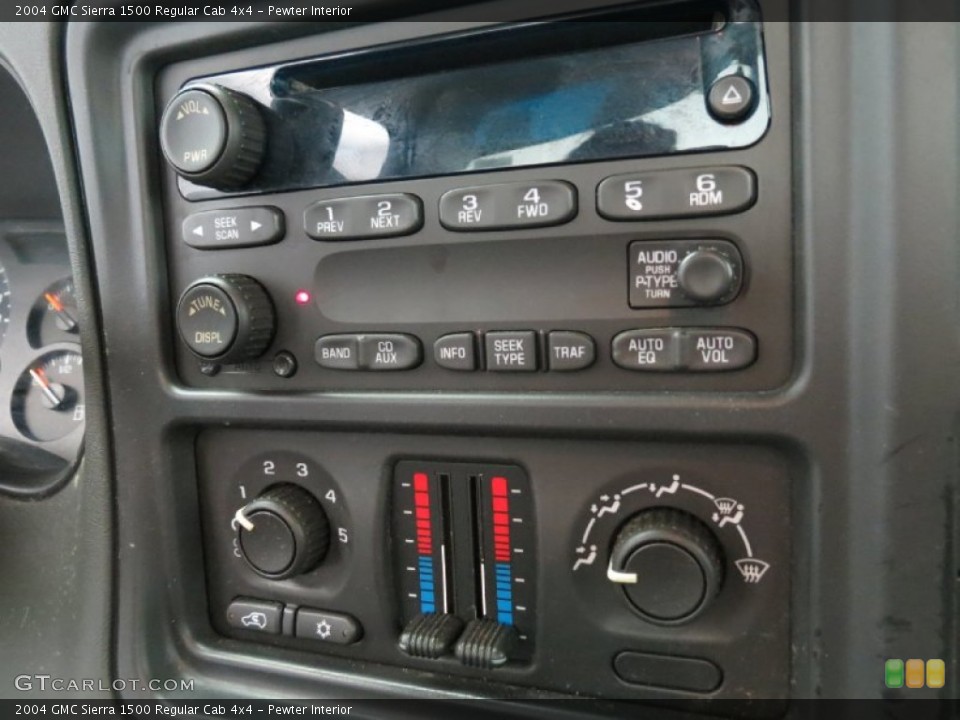 Pewter Interior Controls for the 2004 GMC Sierra 1500 Regular Cab 4x4 #78774782