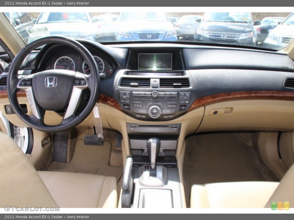 Ivory Interior Dashboard for the 2011 Honda Accord EX-L Sedan #78775223