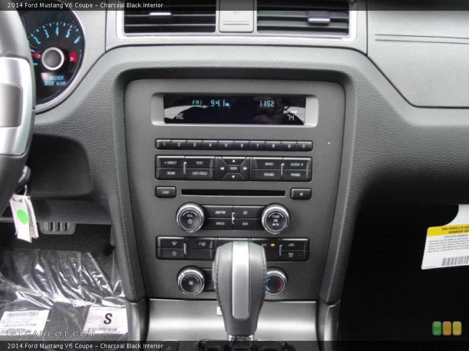 Charcoal Black Interior Controls for the 2014 Ford Mustang V6 Coupe #78775664