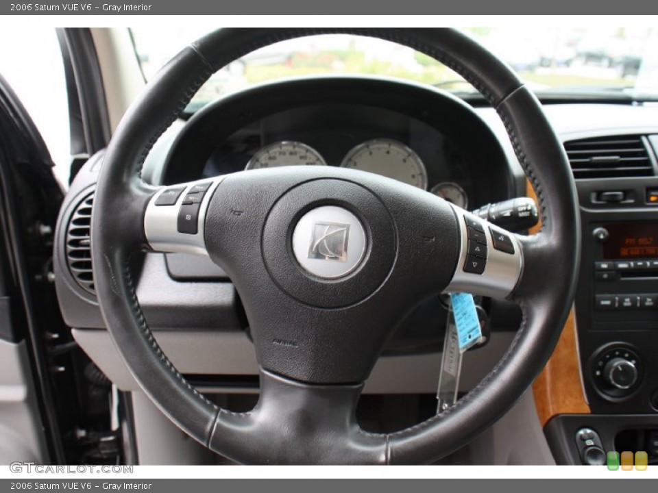 Gray Interior Steering Wheel for the 2006 Saturn VUE V6 #78776537