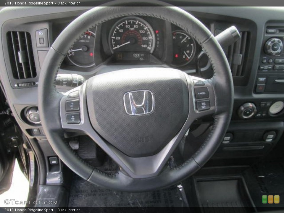 Black Interior Steering Wheel for the 2013 Honda Ridgeline Sport #78776610