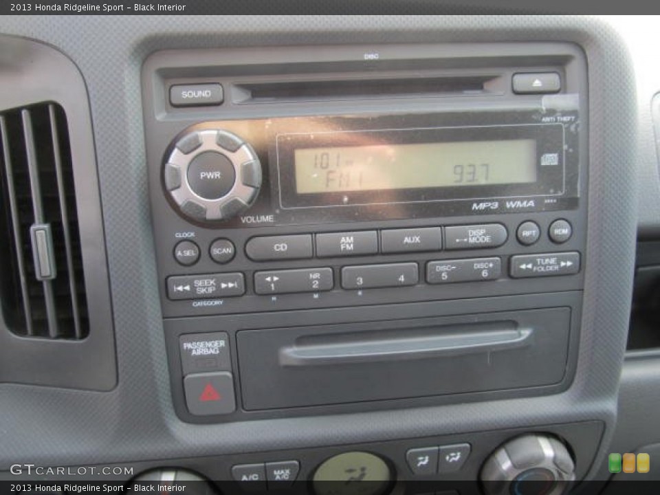 Black Interior Controls for the 2013 Honda Ridgeline Sport #78776645