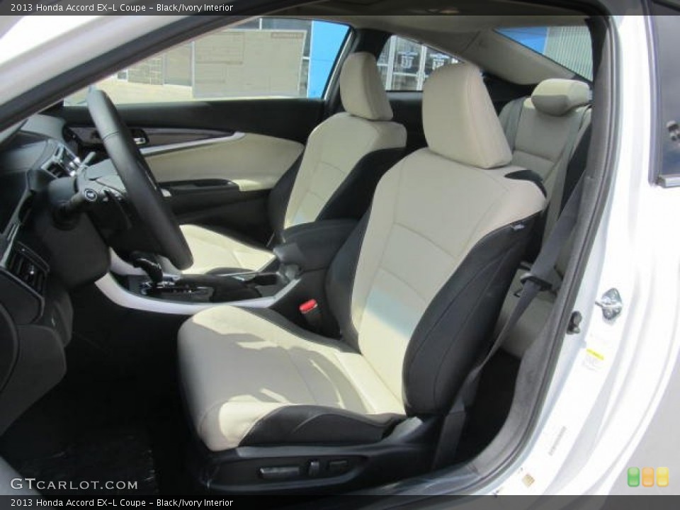 Black/Ivory Interior Photo for the 2013 Honda Accord EX-L Coupe #78776927