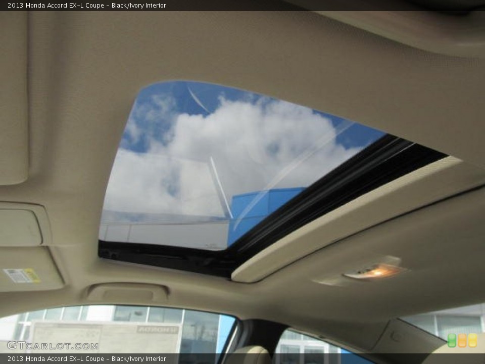 Black/Ivory Interior Sunroof for the 2013 Honda Accord EX-L Coupe #78776987