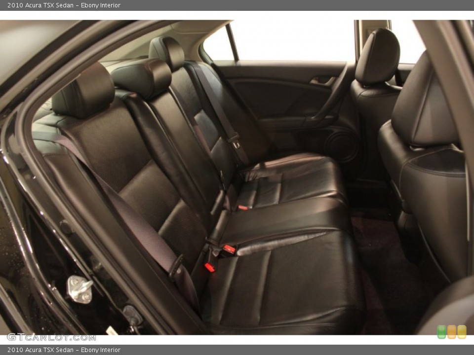 Ebony Interior Rear Seat for the 2010 Acura TSX Sedan #78777531