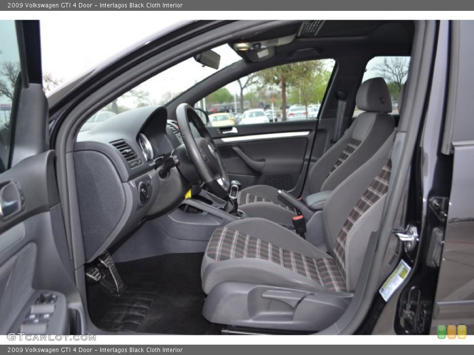Interlagos Black Cloth Interior Photo for the 2009 Volkswagen GTI 4 Door #78777766