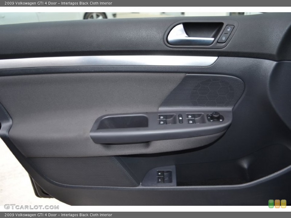 Interlagos Black Cloth Interior Door Panel for the 2009 Volkswagen GTI 4 Door #78777850