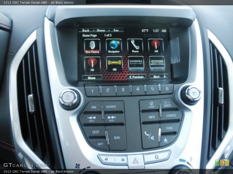 Jet Black Interior Controls for the 2013 GMC Terrain Denali AWD #78778523