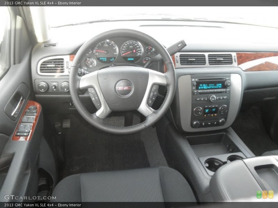 Ebony Interior Dashboard for the 2013 GMC Yukon XL SLE 4x4 #78779272