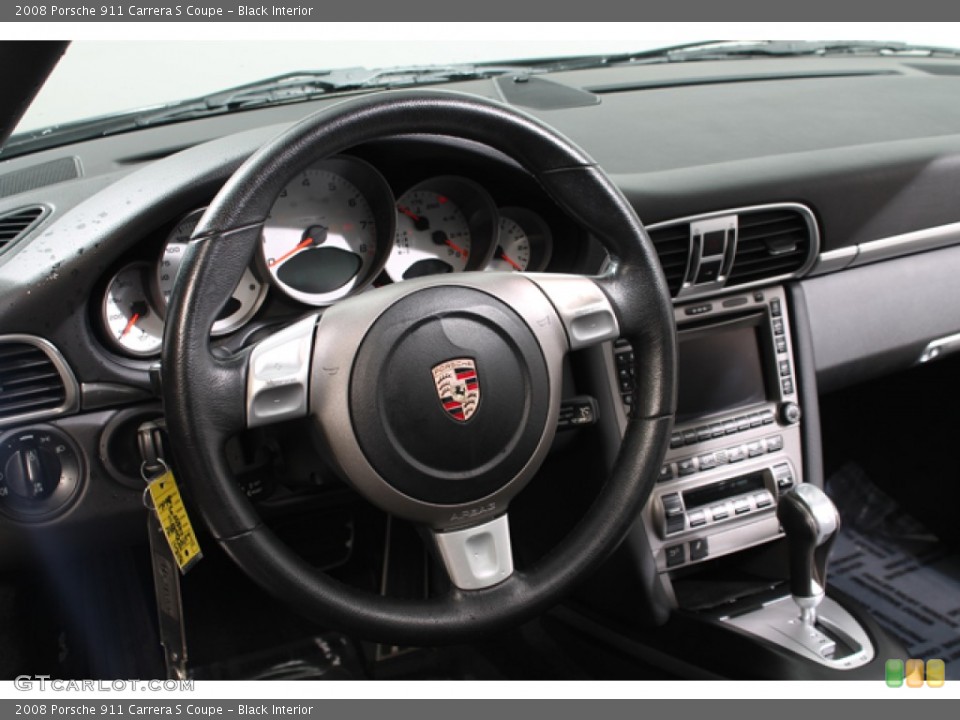 Black Interior Dashboard for the 2008 Porsche 911 Carrera S Coupe #78782179