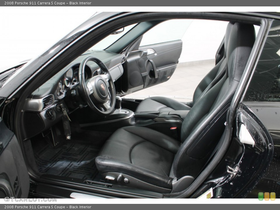 Black Interior Photo for the 2008 Porsche 911 Carrera S Coupe #78782425