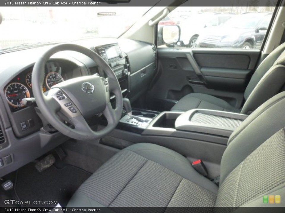 Charcoal Interior Prime Interior for the 2013 Nissan Titan SV Crew Cab 4x4 #78783140