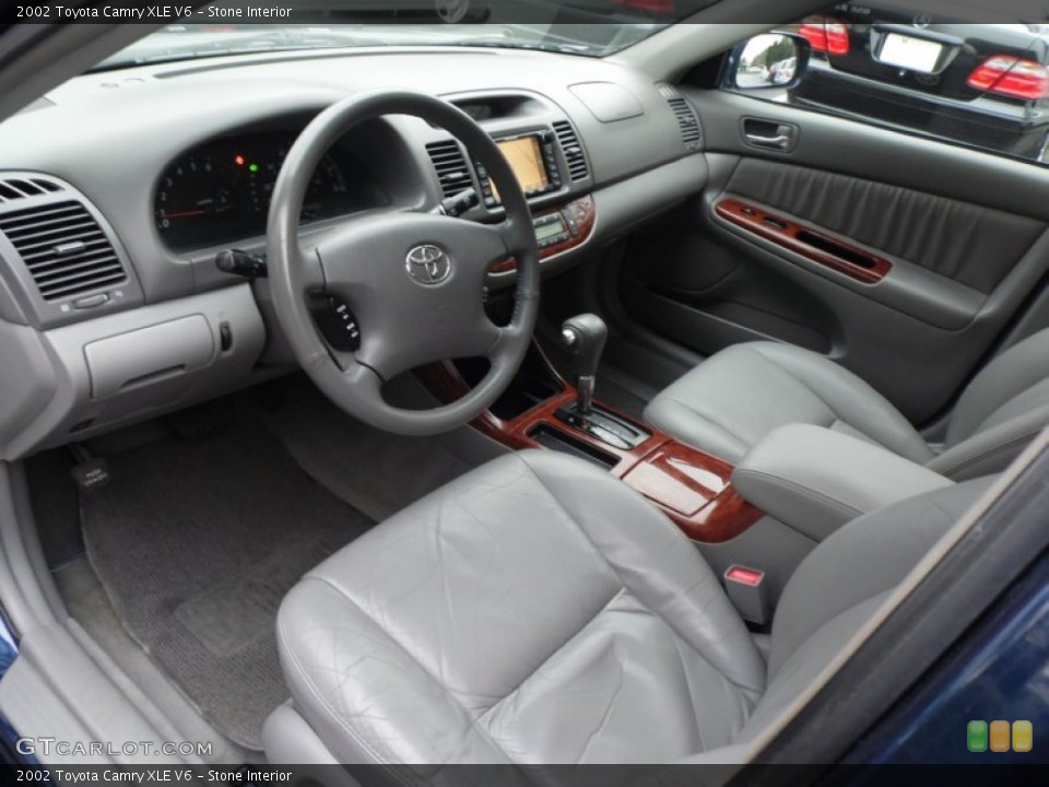 Stone Interior Prime Interior for the 2002 Toyota Camry XLE V6 #78783374
