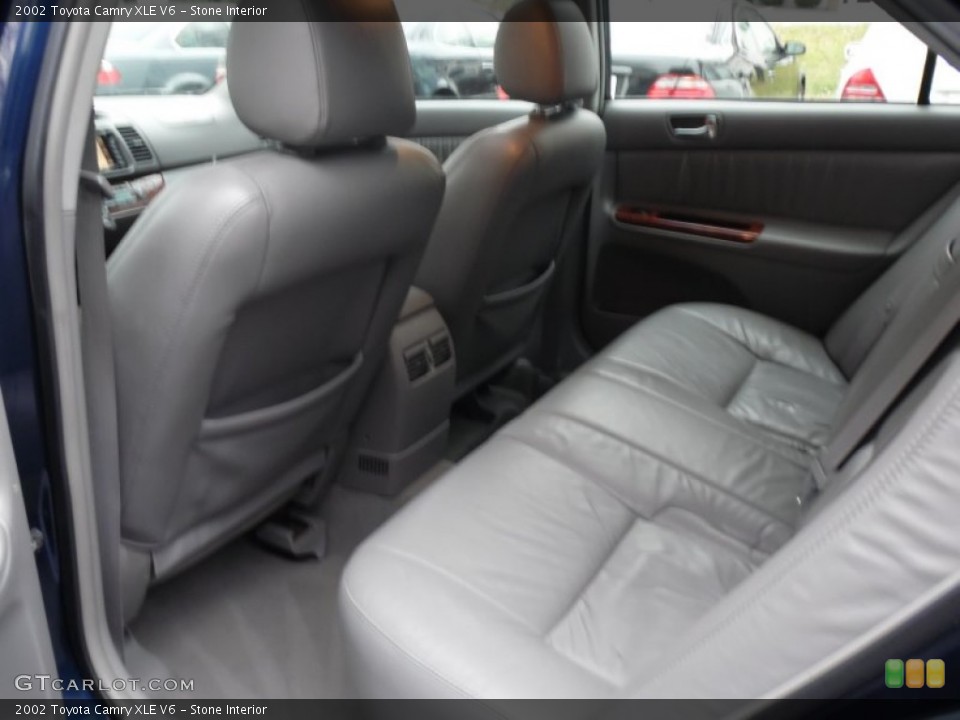 Stone Interior Rear Seat for the 2002 Toyota Camry XLE V6 #78783458