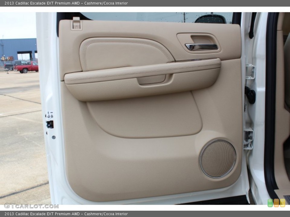 Cashmere/Cocoa Interior Door Panel for the 2013 Cadillac Escalade EXT Premium AWD #78783462