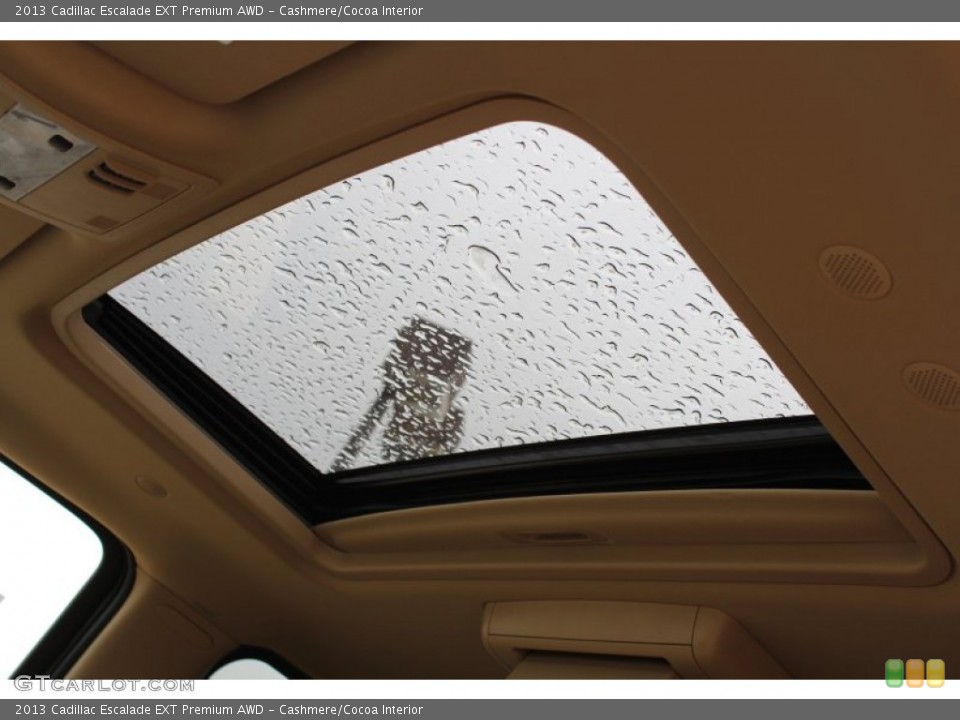 Cashmere/Cocoa Interior Sunroof for the 2013 Cadillac Escalade EXT Premium AWD #78783581