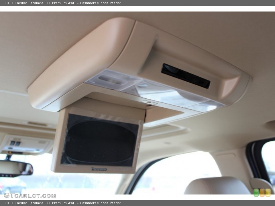 Cashmere/Cocoa Interior Entertainment System for the 2013 Cadillac Escalade EXT Premium AWD #78783630