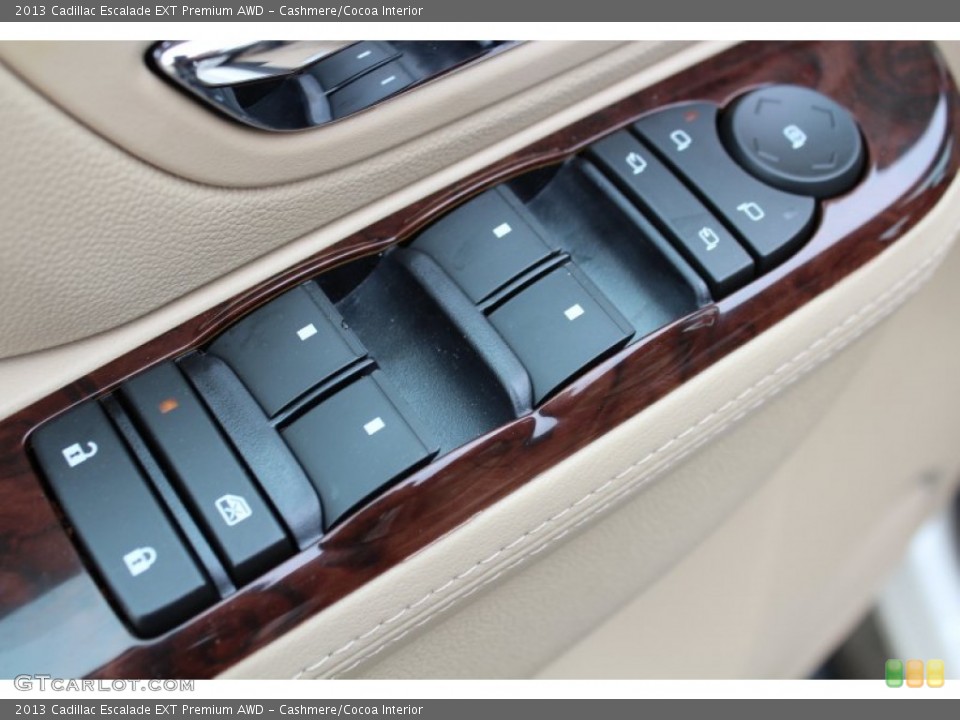 Cashmere/Cocoa Interior Controls for the 2013 Cadillac Escalade EXT Premium AWD #78783801