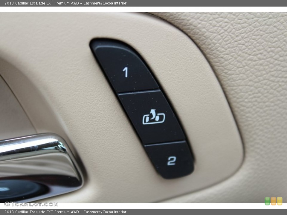 Cashmere/Cocoa Interior Controls for the 2013 Cadillac Escalade EXT Premium AWD #78783823