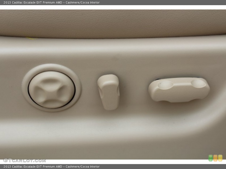 Cashmere/Cocoa Interior Controls for the 2013 Cadillac Escalade EXT Premium AWD #78783878