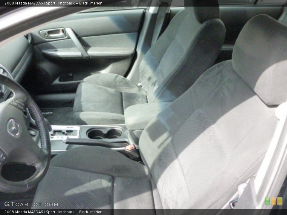Black Interior Front Seat for the 2008 Mazda MAZDA6 i Sport Hatchback #78784873