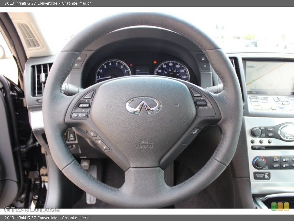 Graphite Interior Steering Wheel for the 2013 Infiniti G 37 Convertible #78784930