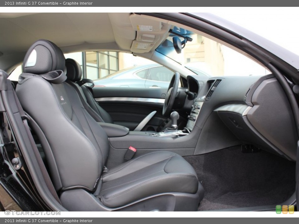 Graphite Interior Front Seat for the 2013 Infiniti G 37 Convertible #78785018