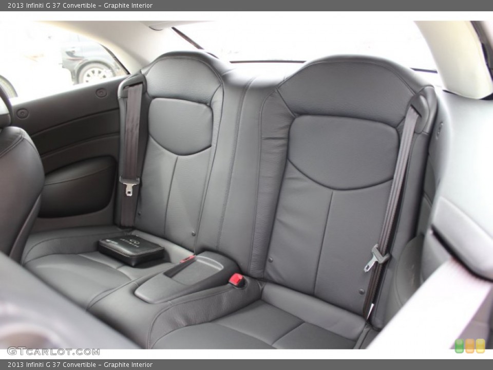 Graphite Interior Rear Seat for the 2013 Infiniti G 37 Convertible #78785039