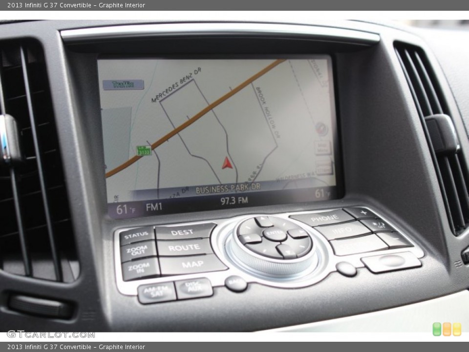 Graphite Interior Navigation for the 2013 Infiniti G 37 Convertible #78785096