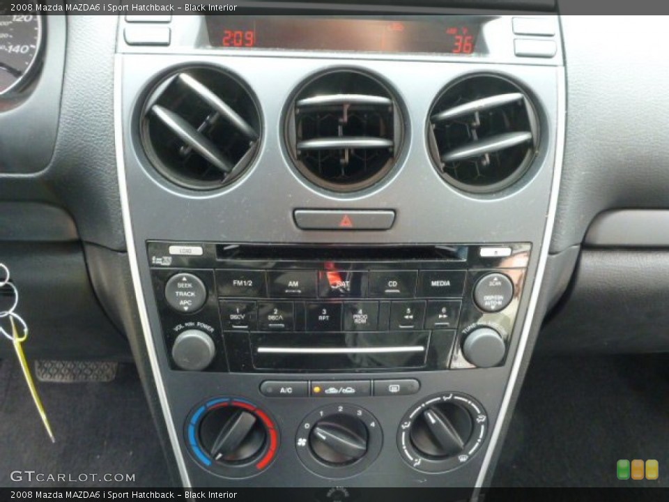 Black Interior Controls for the 2008 Mazda MAZDA6 i Sport Hatchback #78785156