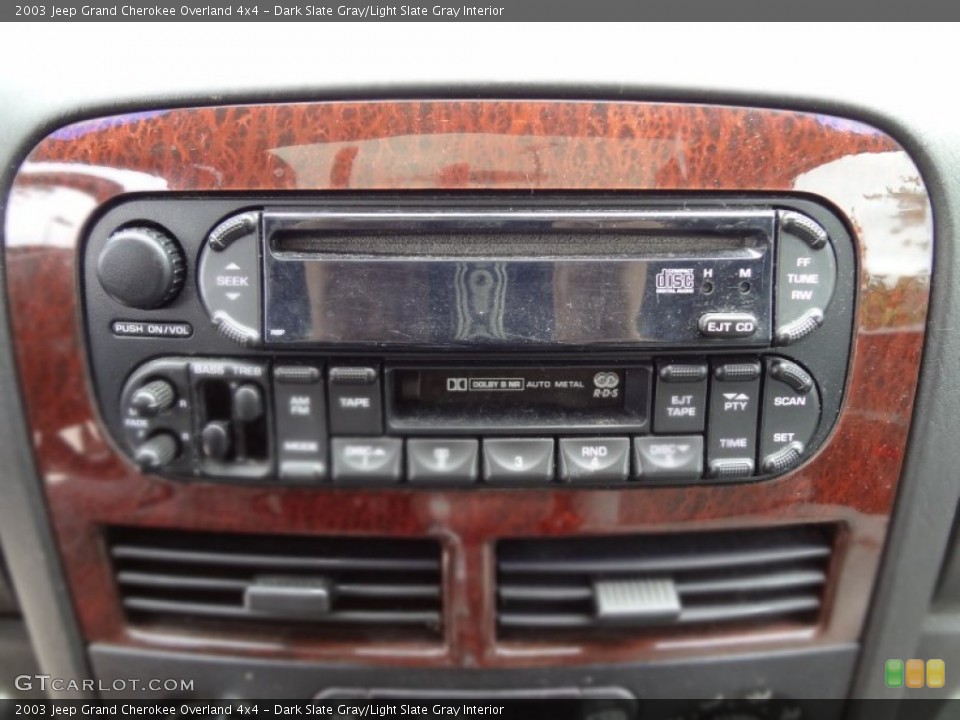 Dark Slate Gray/Light Slate Gray Interior Audio System for the 2003 Jeep Grand Cherokee Overland 4x4 #78785187